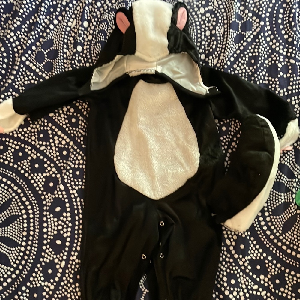 Skunk Costume 12 Months